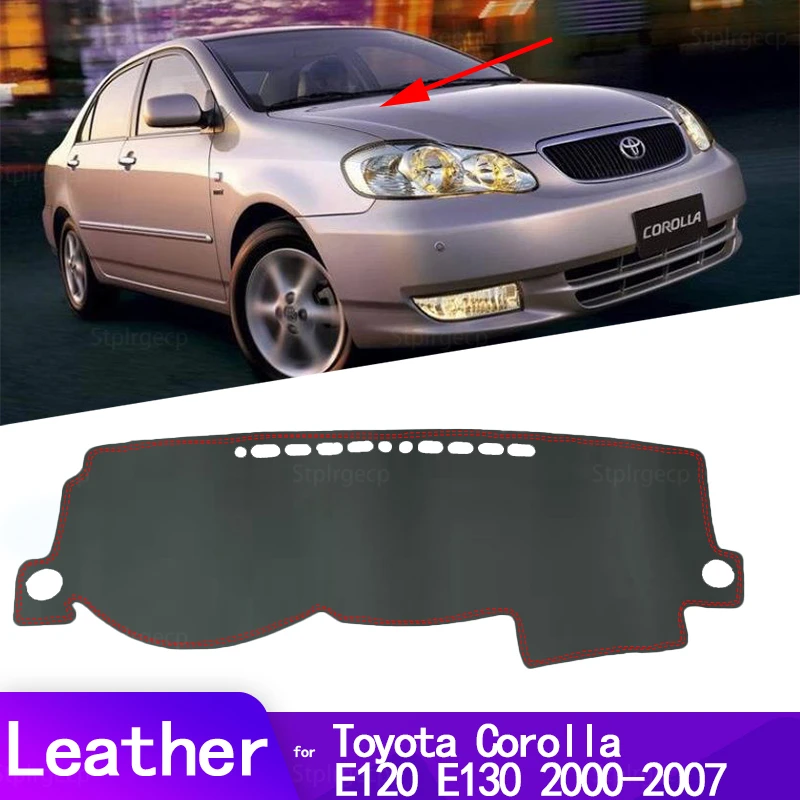 

Кожаный коврик для приборной панели автомобиля Toyota Corolla E120 E130 2000-2007, аксессуары для левого и правого привода