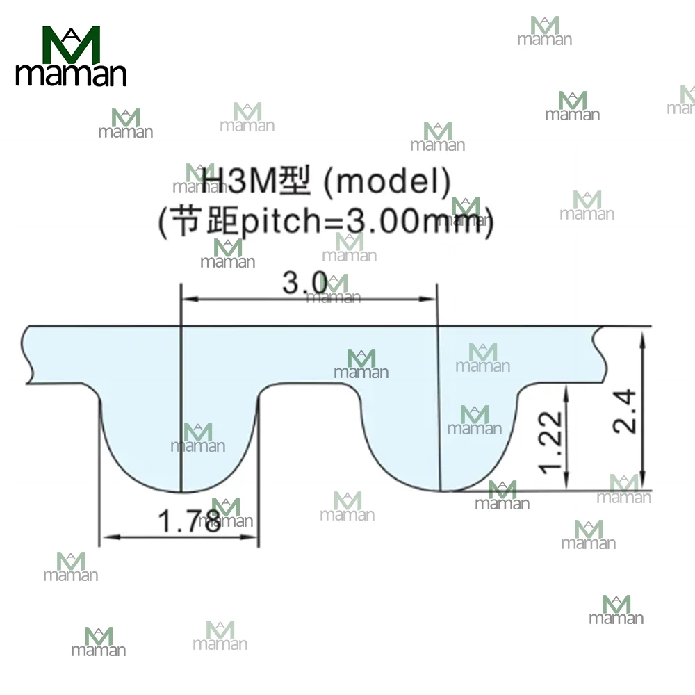 Ремень ГРМ HTD3M