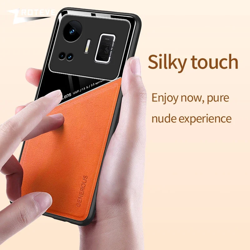 Для RealmeGT Neo5 Zroteve кожаная текстура мягкая рамка ПК чехол для Oppo Realme GT Neo 5 3 3T 2 Neo2 Neo3 GT5