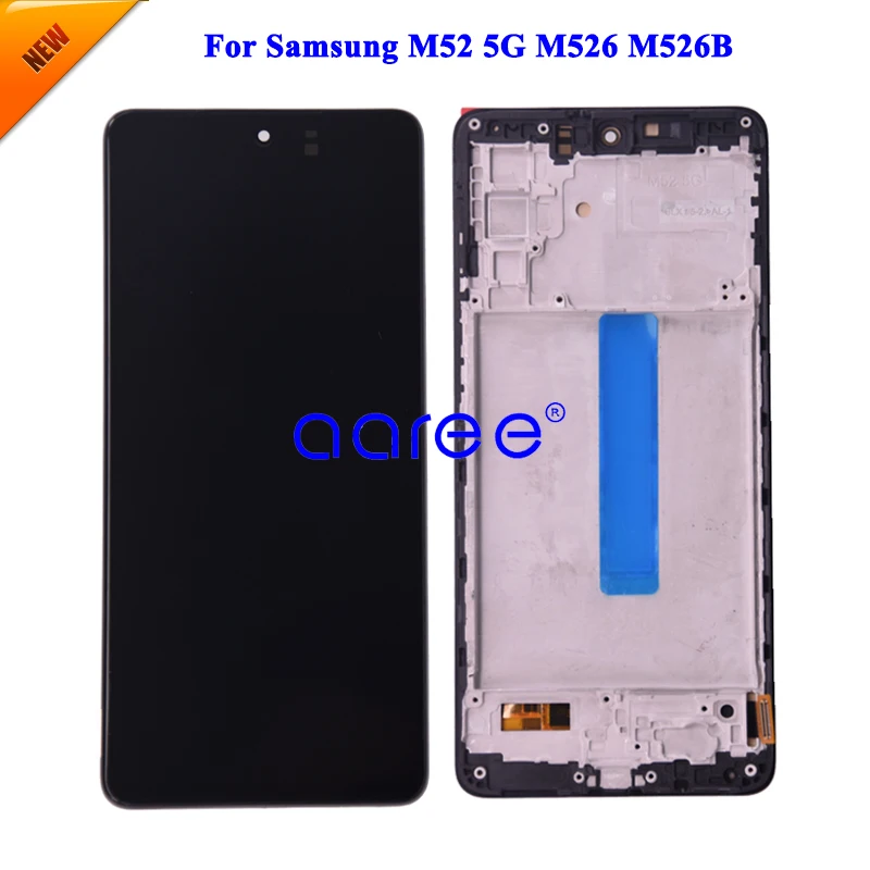 

6,7 'полноразмерный AMOLED OLED LCD для Samsung M52 5G LCD M526B Lcd для Samsung M526 LCD экран сенсорный дигитайзер сборка