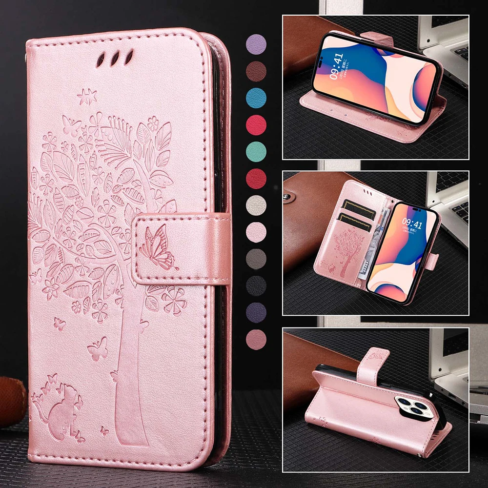 

Leather Wallet Flip Case For OPPO Realme 9i 9 Pro Plus 8i 7i C12 C15 C20 C21 C25 C25S C21Y C25Y C31 C35 GT2 Pro Protective Cover