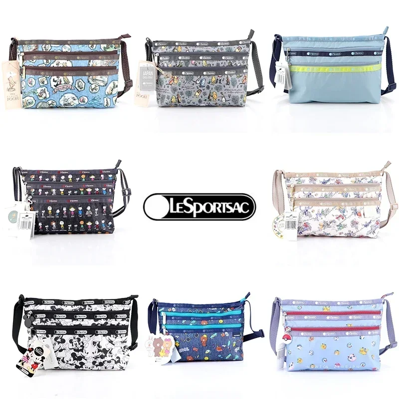 Сумка-мессенджер Lesportsacs 3352 кролик Питер Снупи Микки Маус 19*5*28 см трехслойная