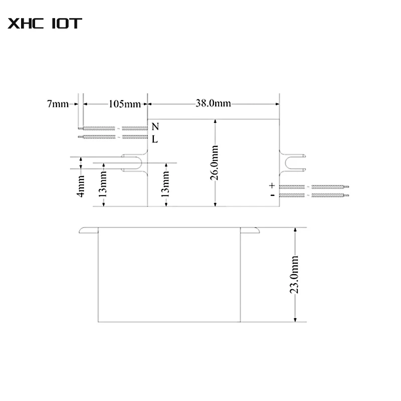 5PCS XHCIOT AM11-12W05C 80-250V to 5V Mini AC-DC  Power Supply 12W DIY Step-Down Module Adjustable Converter