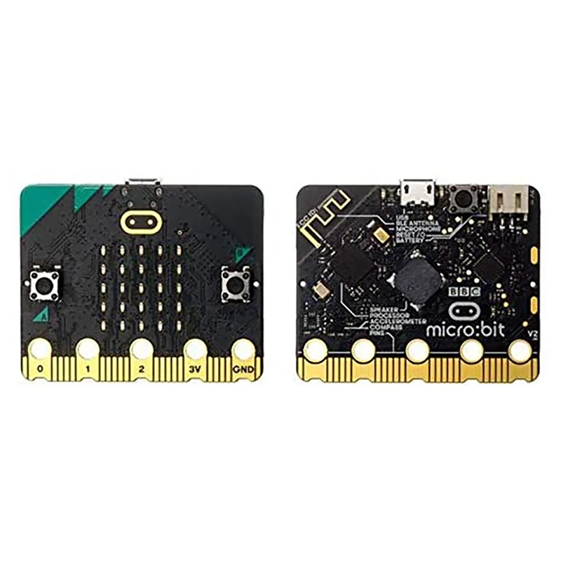 Microbit Single Board V2 Kit BBC Micro:Bit встроенный динамик и микрофон Поддержка машинного