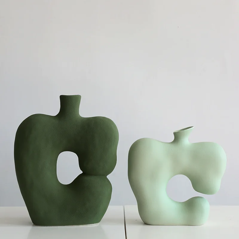 

Wabi-sabi Style Creative Ceramic Ornaments Simple Living Room Hotel Soft Decorations Desk Decoration Room Decor
