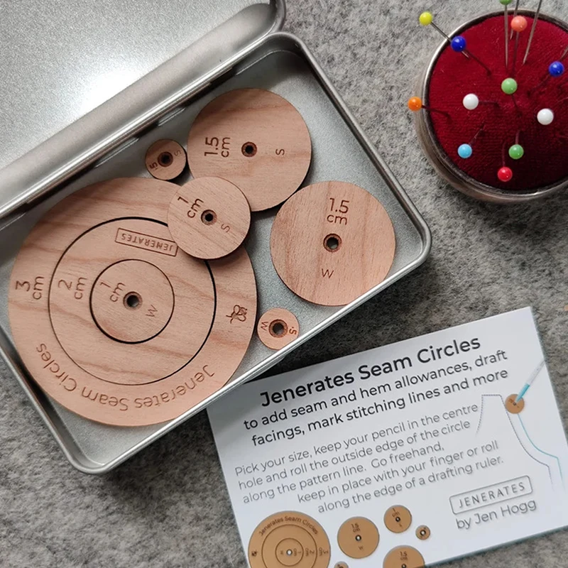 Круги для швов Jenerates набор игрушек шаблонов квилтинга с деревянными кругами