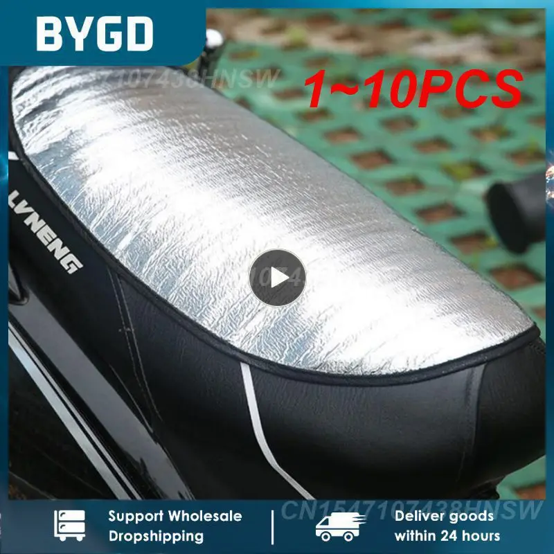 

1~10PCS Motorcycle Seat Cover Waterproof Summer Scooter Sun Pad Heat Insulation Cushion Prevent Bask