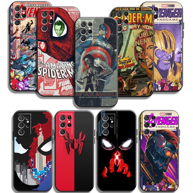 

Marvel Spiderman Phone Cases For Samsung Galaxy S22 Plus S20 S20 FE S20 Lite S20 Ultra S21 S21 FE S21 Plus Ultra Soft TPU
