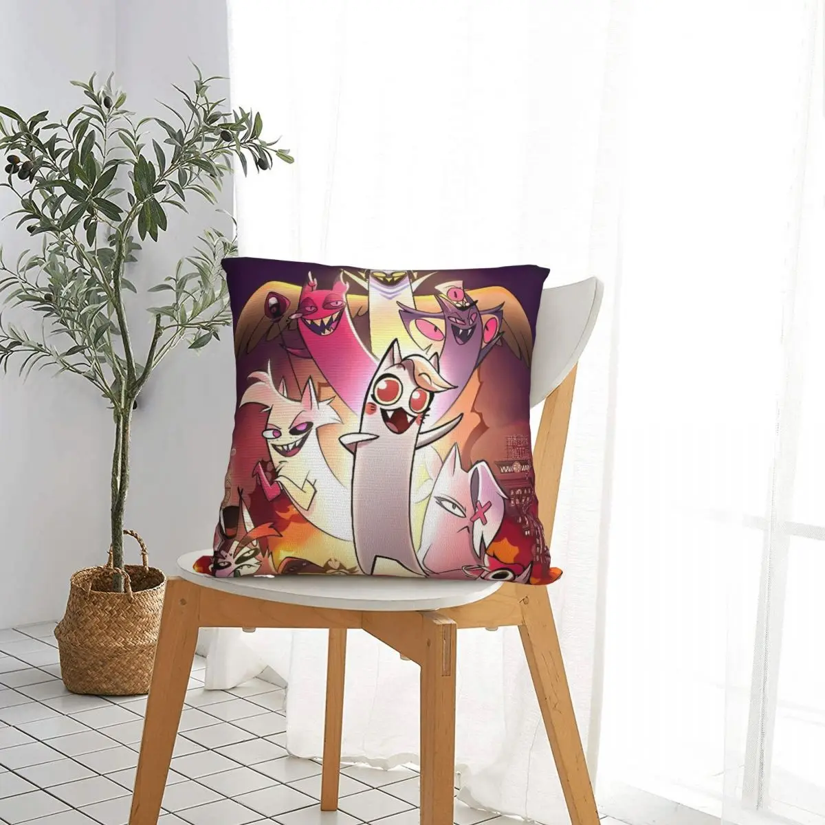 Черная комедия H-HazbinHotels наволочка из полиэстера декоративная чехол для спальни