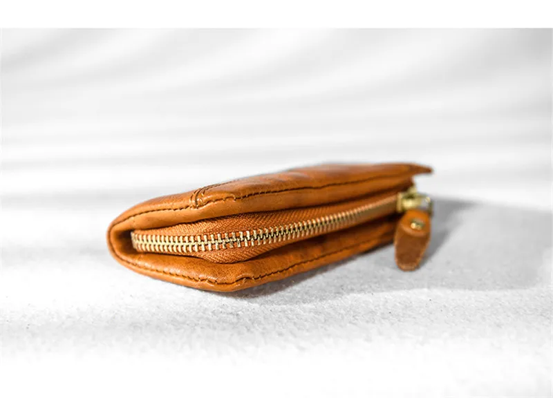 Fashion designer genuine leather stitching men women's car key case high quality real cowhide luxury handmade youth key wallets