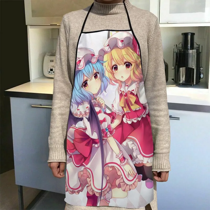 

Новое поступление, проект Touhou, Кухонные фартуки для женщин, ткань Оксфорд, чистящая передняя часть, домашняя кухня