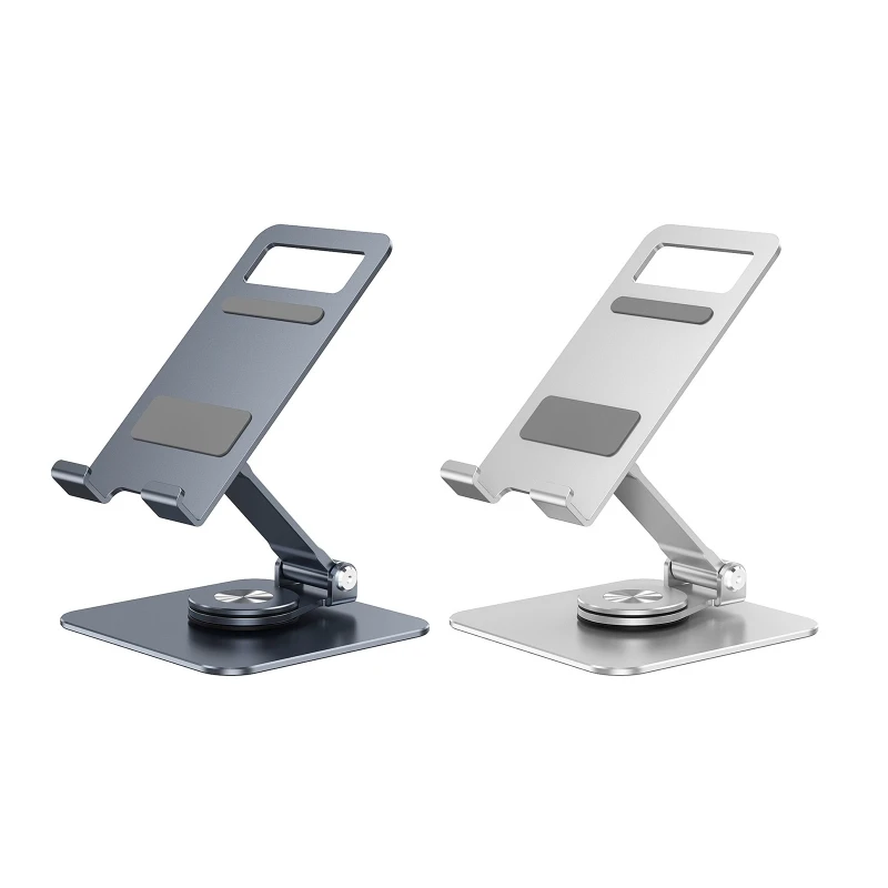

Universal Phone Holder Aluminum Alloy Desktop Phone Mount with Silicone Pads 45BA