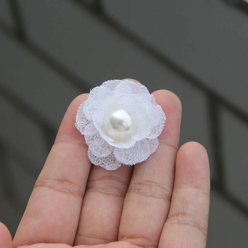 

Набор из 10 белых искусственных цветов из полиэстера для декора