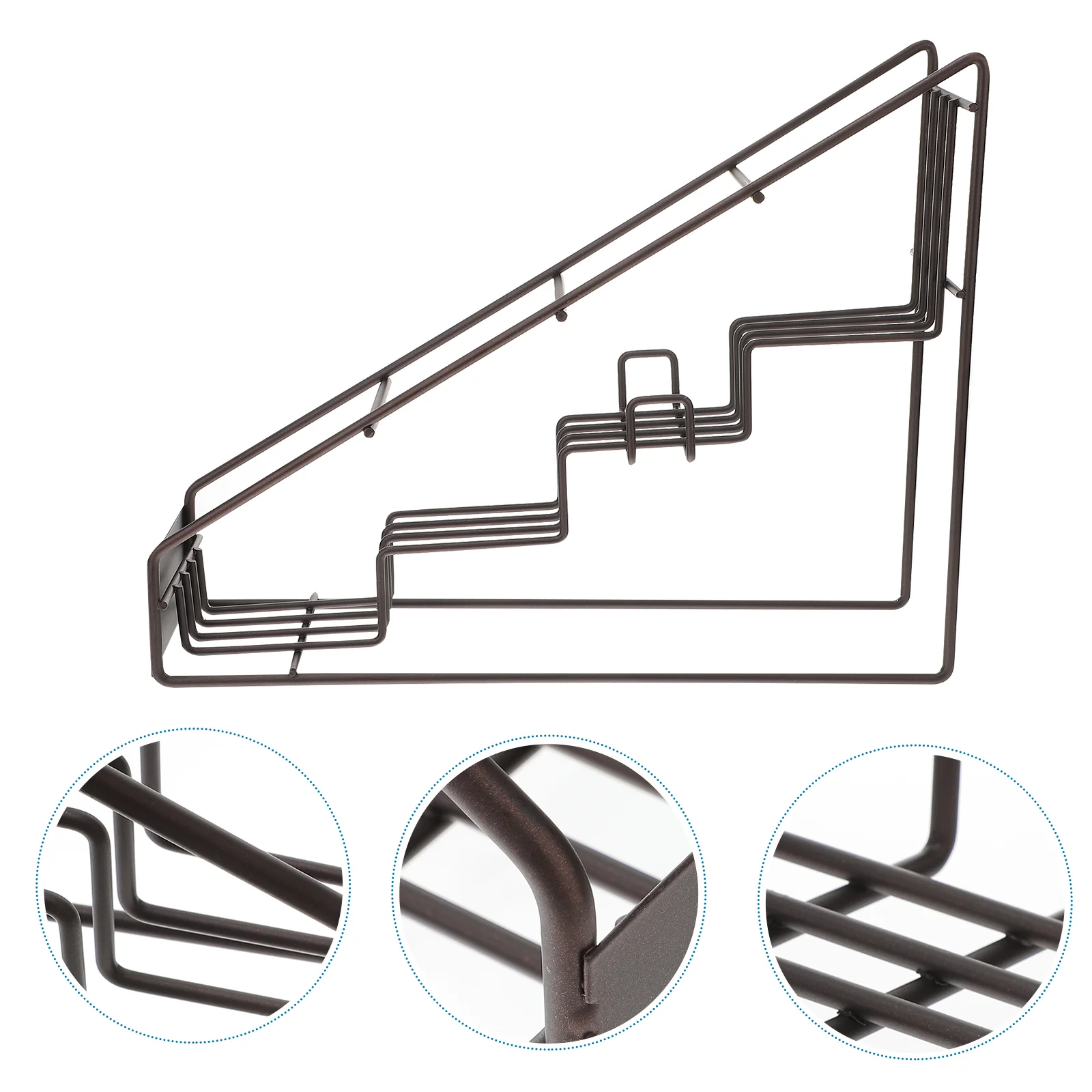 

Rack Syrup Organizer Shelf Bottle Coffee Storage Stand Holder Seasoning Display Wire Countertop Kitchen Jars Standing Dressing