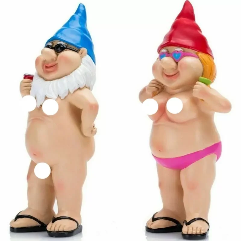 

JmtValentine's Day Gifts 1 PC Naked Funny Gift Statue Decor Nudist Home Decoration Nude Statuary Garden Gnomes Naughty