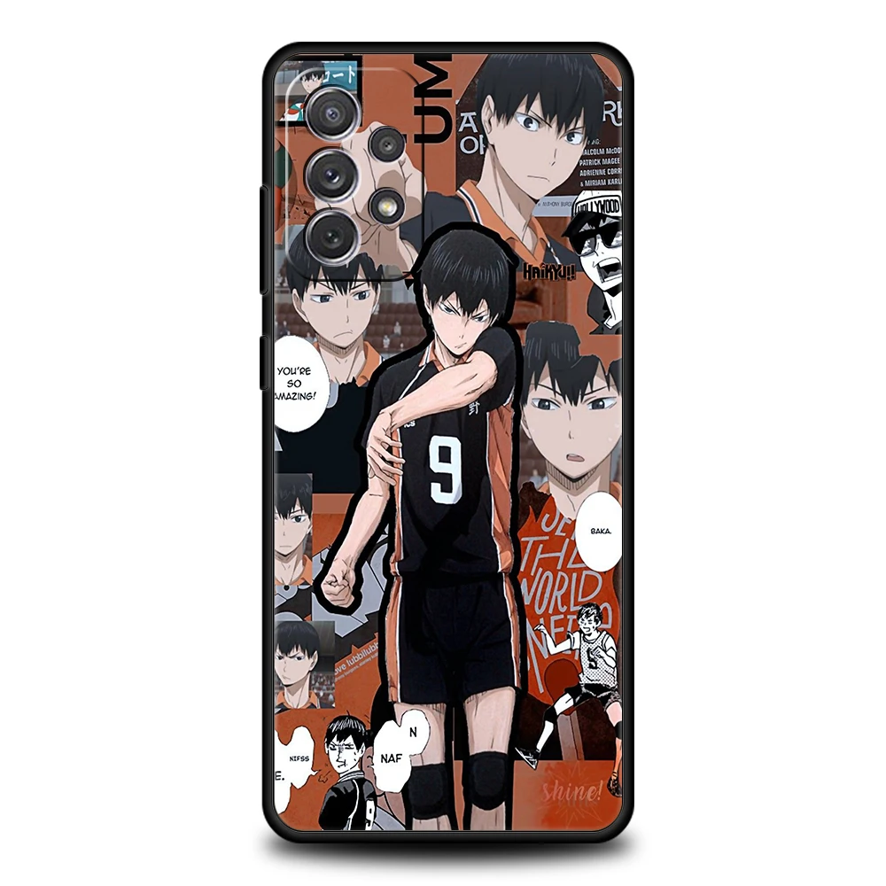 Haikyuu Silicone Case For Samsung Galaxy A32 A52 A13 A22 A72 A51 A71 A41 A11 A31 A21S 5G Luxury Phone Cover Shell Fundas Coque