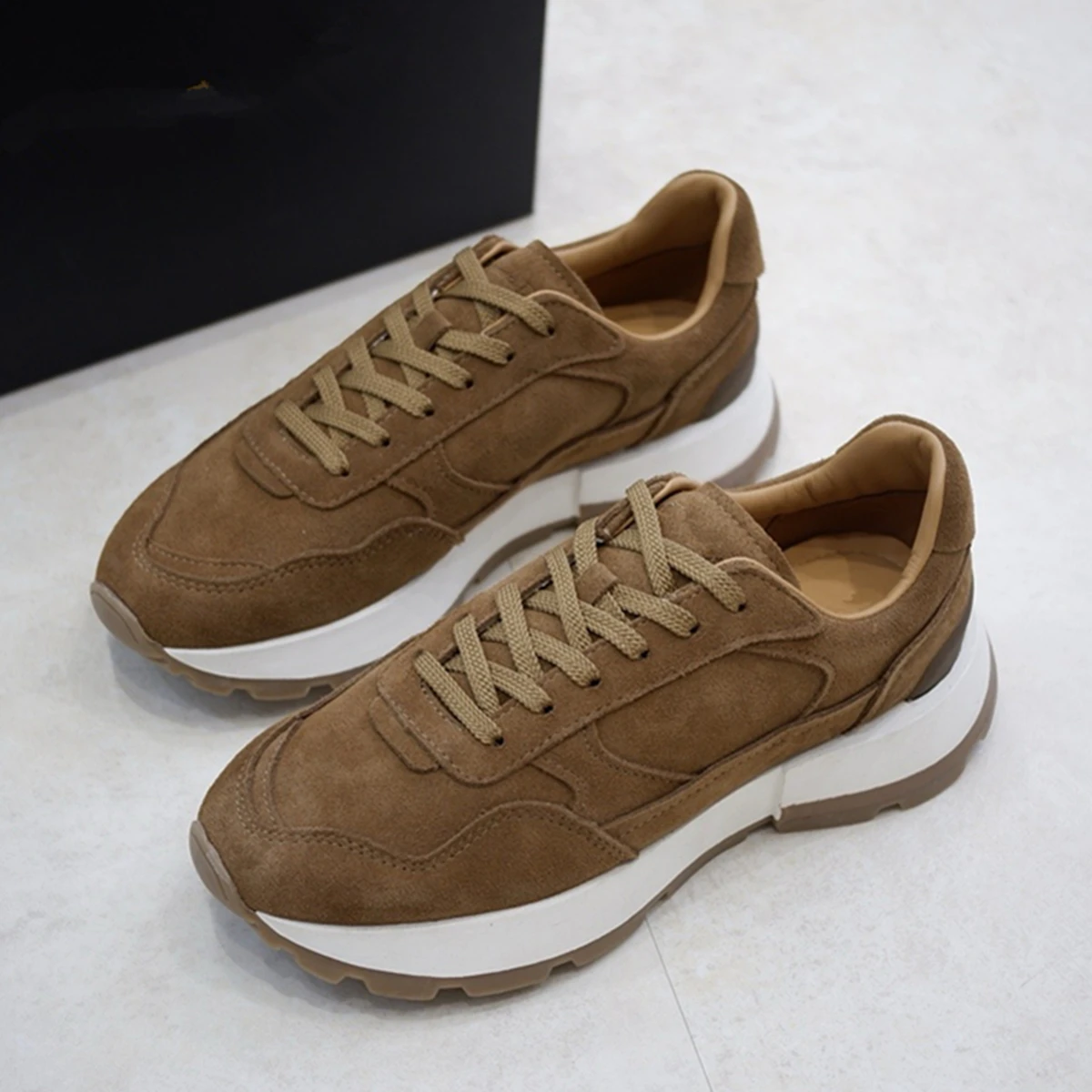 Осенние минималистичные модные женские туфли Maxdutti из воловьей кожи 2024 женская