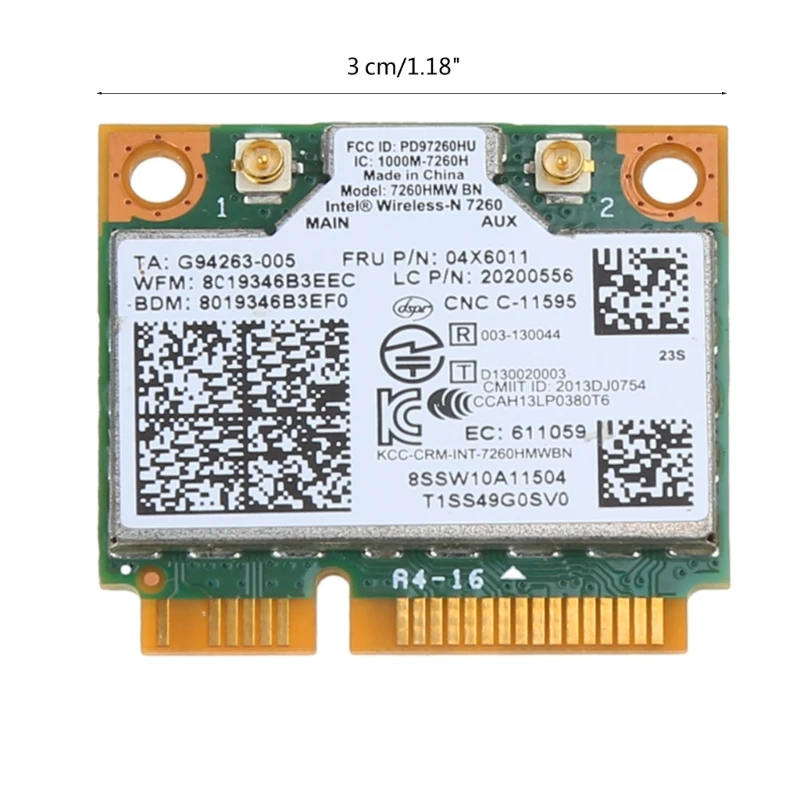 7260HMWBN 2 4 ГГц Беспроводная Bluetooth-совместимая мини-карта PCIE WIFI для ноутбука ThinkCentre M93