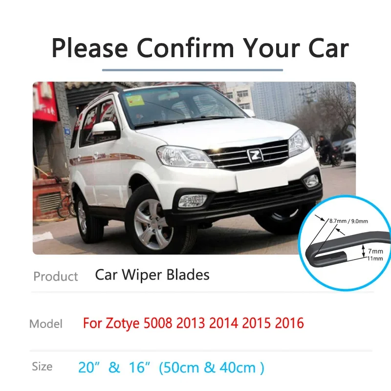 Для Zotye T200 5008 Hunter Nomad Autorrad Outsider 2013 ~ 2016 щетки переднего стеклоочистителя резак для