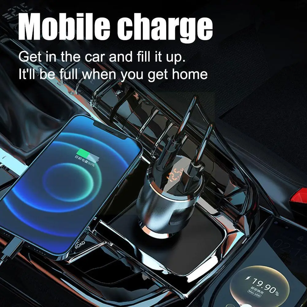 

Зарядное устройство для автомобиля, 65 Вт, два порта USB Type-C