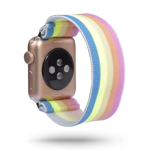 

Braided Solo Loop For Apple Watch band 45mm 41mm 44mm 40mm 42mm 38mm Nylon Bracelet iWatch series 3 4 5 SE 6 7 Strap