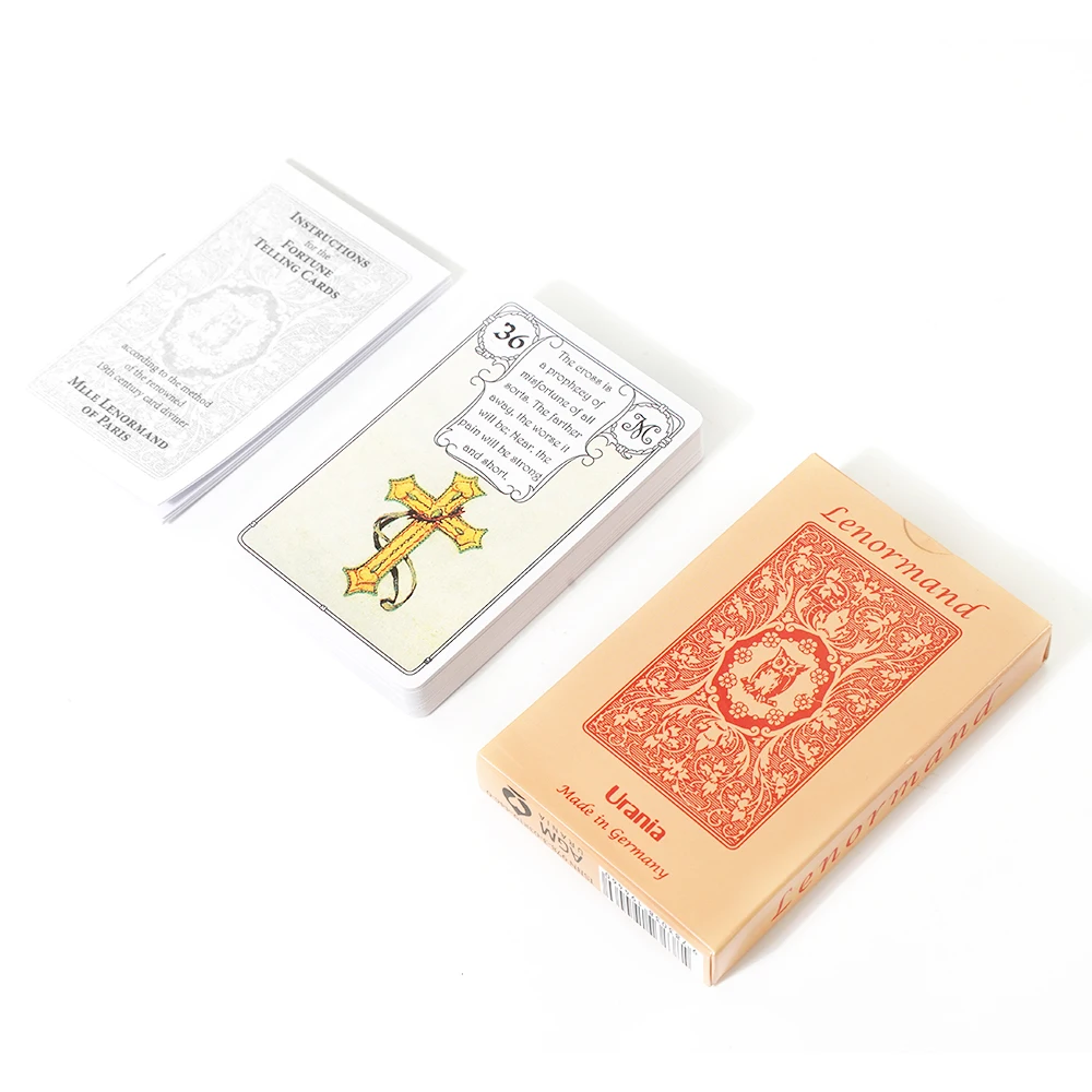 Красная сова от Mlle Lenormand 36 карточных палуб эзотерическая Фортуна Telling Agm Новинка |