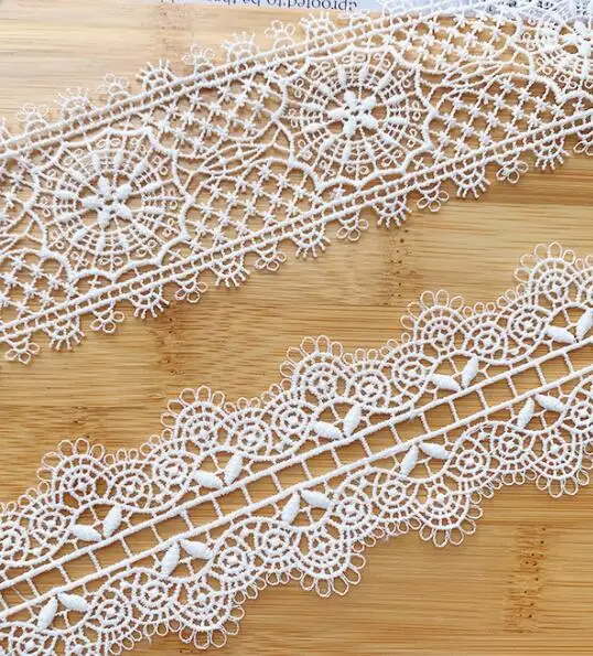

5CM Delicate Off White Water Soluble Lace Trim 2022 NEW 14 Yards/Roll