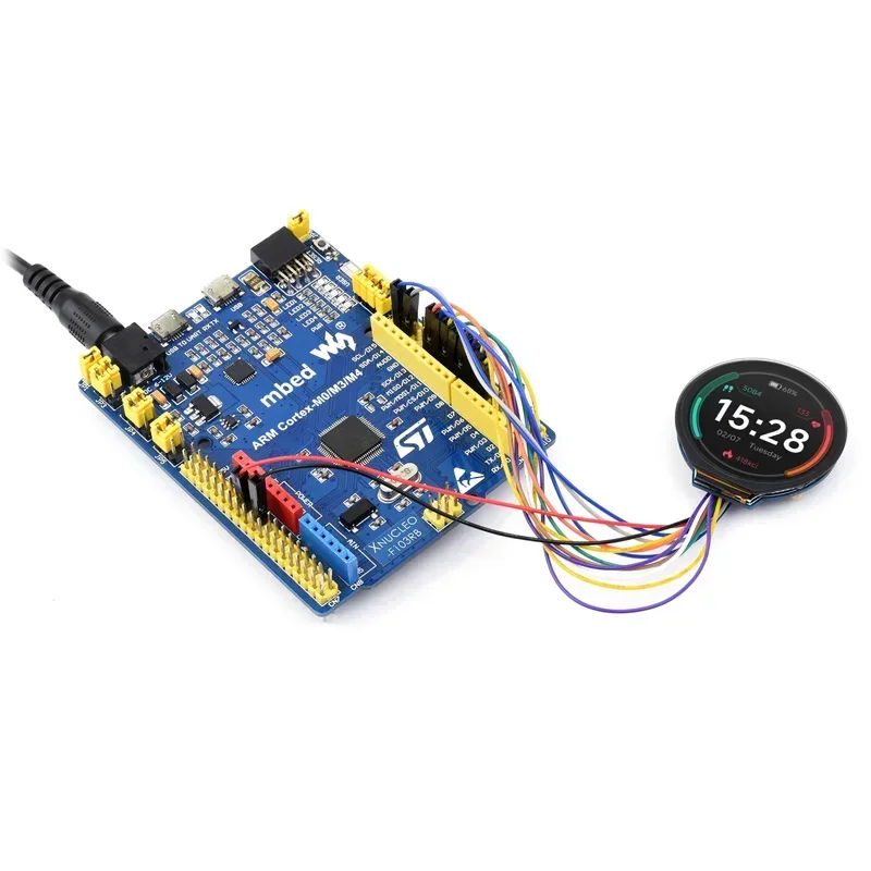 1 28 дюймовый IPS-экран MCU совместимый с STM32 Raspberry Pi Pico 65K Круглый ЖК-дисплей интерфейс