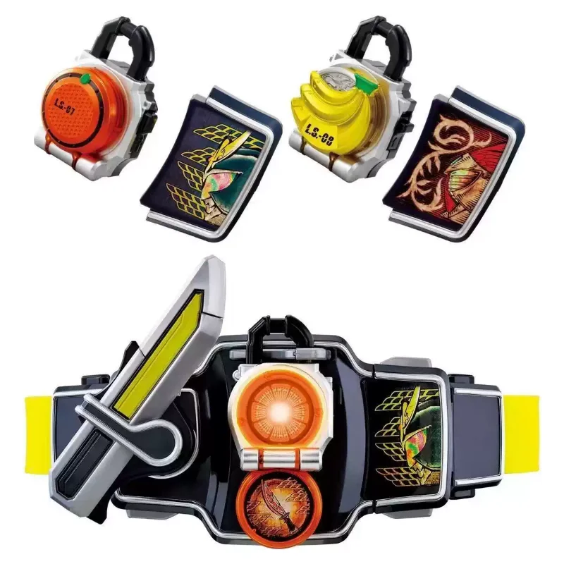 Фото Набор фигурок Bandai DX Kamen Rider Baron Gaim Sengoku Driver Belt Zangetsu Kachidoki Kiwami LockSeed, игрушки, подарок для мальчиков №2