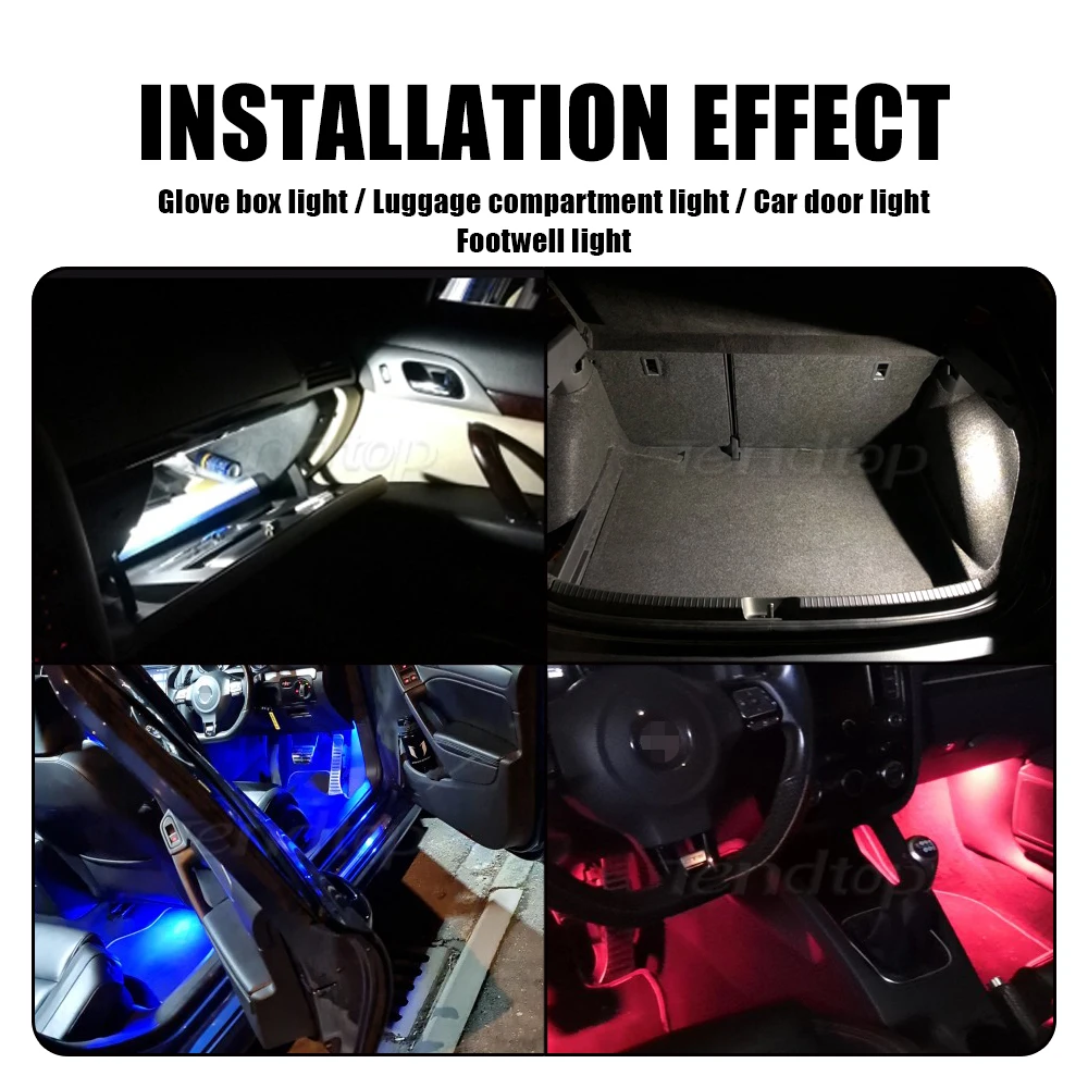 2 шт. Автомобильные светодиодные лампы для VW Golf Polo Passat Tiguan Jetta Caddy UP T5 T6 Touareg Scirocco |