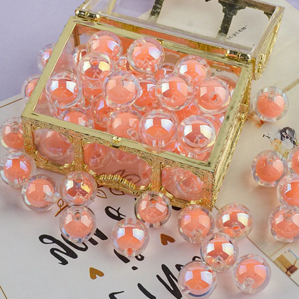 100 шт. акриловые бусины для бижутерии 14 мм