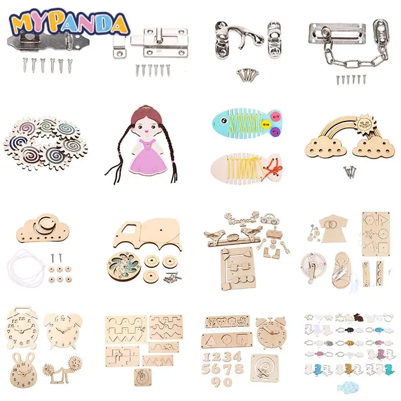 frog zipper animal graphic pairing clock gear cement tank truck model phone busy board accessories montessori sensory activity free global shipping