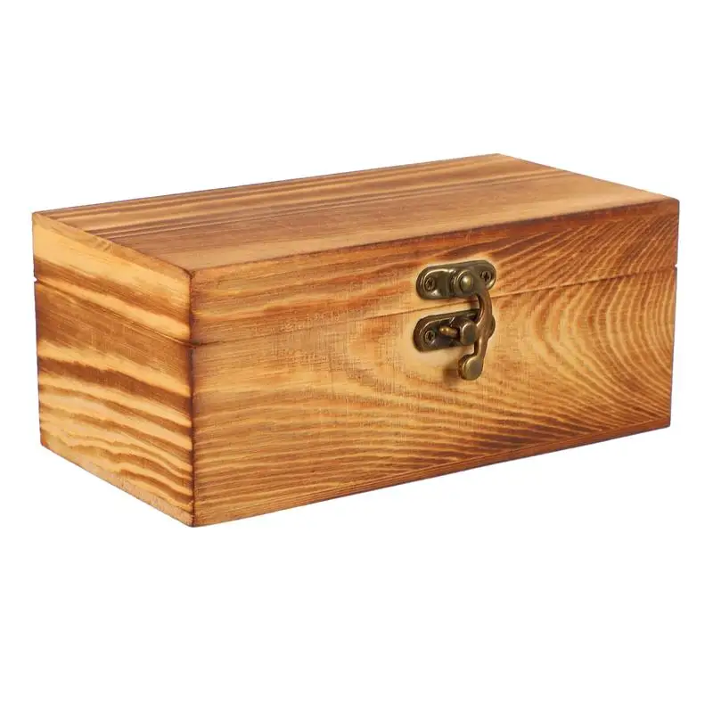 

1pc Wooden Tea Box Tea Storage Box Tea Packaging Box Creative Tea Container