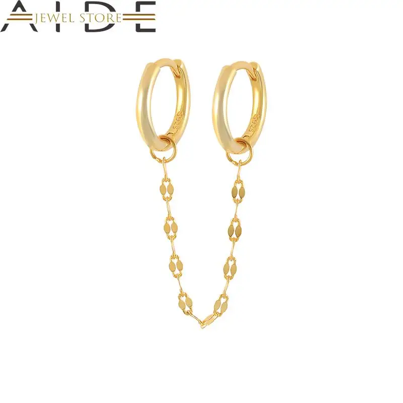 

Женские серьги-кольца из серебра 925 пробы в европейском и американском стиле