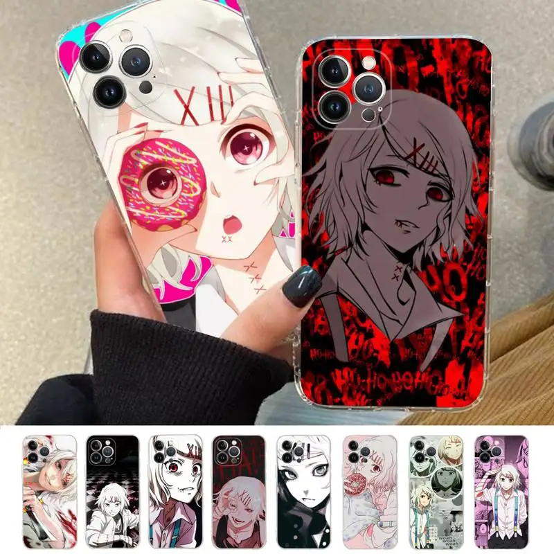 

JUUZOU SUZUYA Tokyo Ghouls Phone Case For iPhone 14 11 12 13 Mini Pro XS Max Cover 6 7 8 Plus X XR SE 2020 Funda Shell