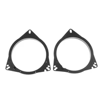 2 pieces 6 5 inch black plastic speaker adapter mount bracket ring for toyota universal solid horn pad