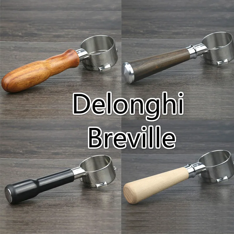 

51&54mm Bottomless Portafilter For Delonghi&Breville Replacement Filter Basket Coffee Accessories بورتافلتر 54 بورتافلتر 51