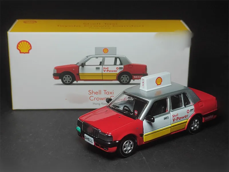 HeyToys Tiny 1/64 Shell Taxi Crown Comfort Hong Kong Limited Edition DieCast Model Car Collection Limited