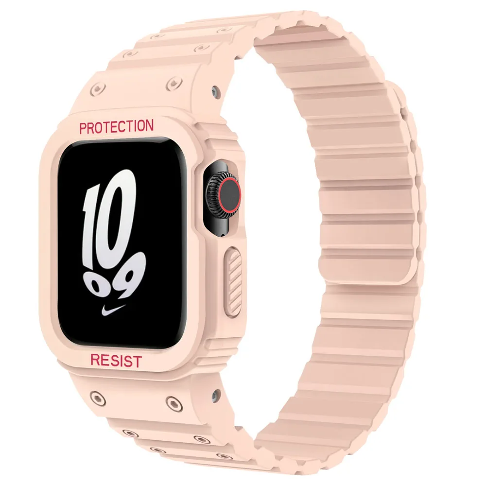 

Suitable for Apple Magnetic Silicone Integrated Watch Strap Applewatch Watch Strap iwatch8765432ultra