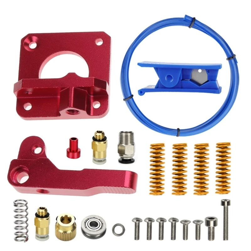 

D7YC 3D Printer UpgradeCapricorn Bowden Tubing All Metal Extruder Kit Bed-Level Spring for Ender 3/Ender 3 V2/ Ender 3 Pro