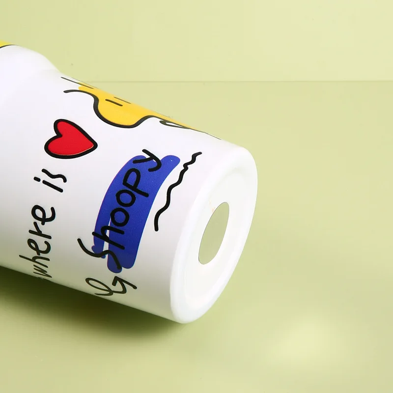Автомобильная кружка Snoopy мультяшная для воды с крышкой большая емкость кофе