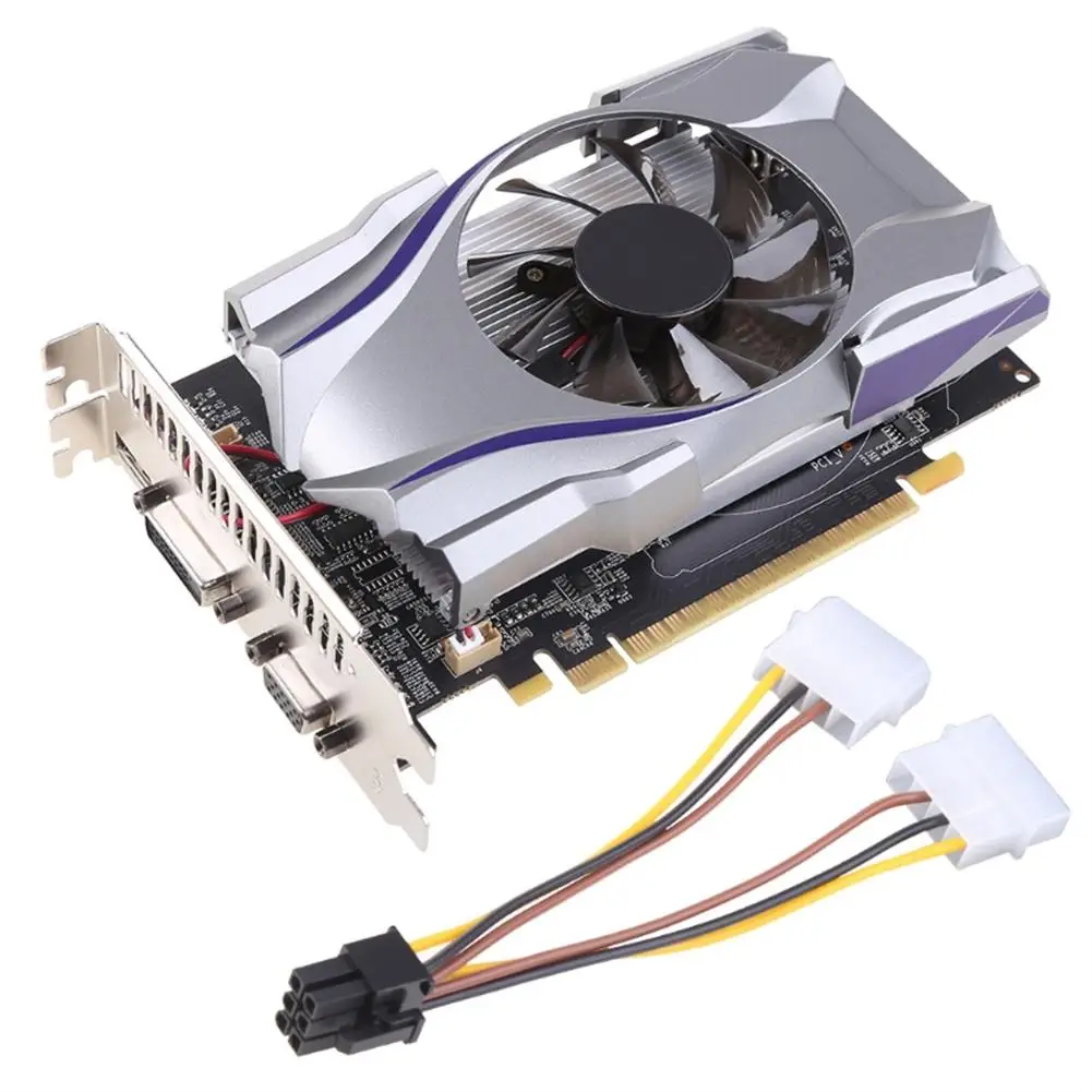 

Gaming Graphic Card for NVIDIA GTX650 1GB GDDR5 128 Bit PCIE 3.0 HDMI-Compatible/VGA/DVI Interface with Cooling Fan N7MC