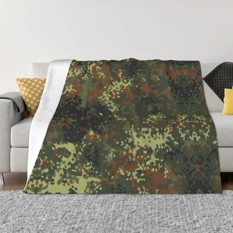 

Warm Soft Cozy Flannel Camouflage Throw Blanket Bedspread for Couch Sofa Bedroom Bedding Home Gifts Shark Teeth Camo Blankets
