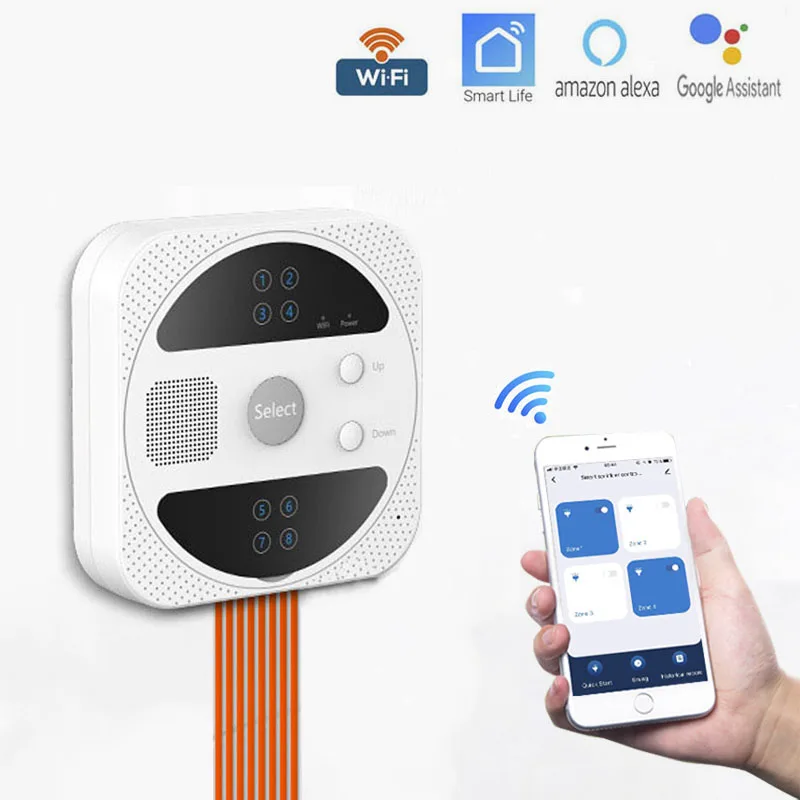 Умный регулятор орошения сада программируемый Соленоидный клапан с таймером для