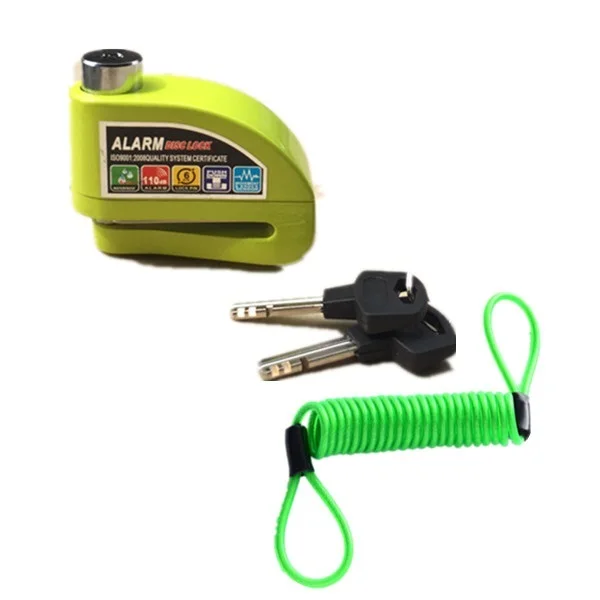 

Free Shipping waterproof motorcycle alarm lock bike lock security anti-theft lock moto disc brake lock +bag+Reminder rope