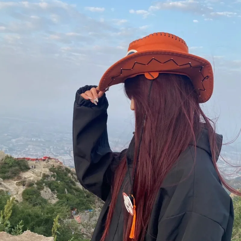 Цельный огонь кулак Portgas D Ace аниме потому что ковбойская шляпа уличный козырек