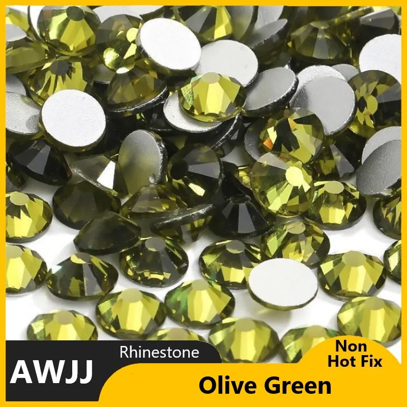 Зеленая серия блестящий камень для самостоятельного маникюра 3D ткань нейл-арта