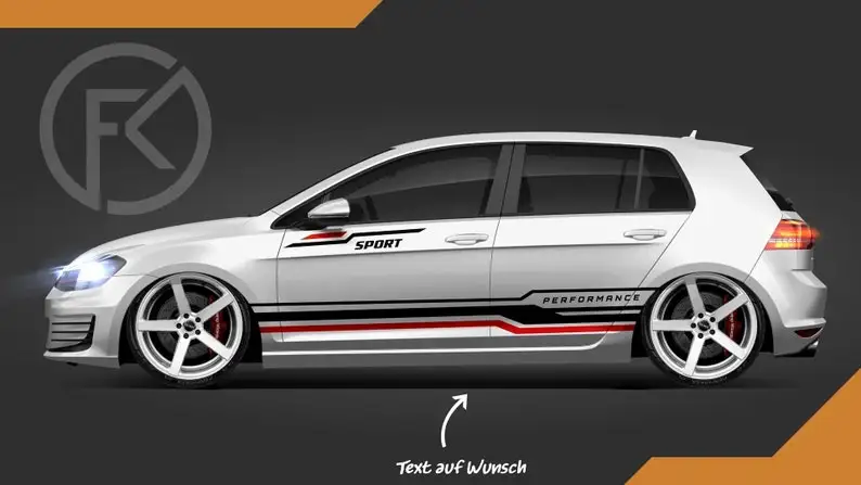 

Style Decor Side Stripe Sticker Styling Sport Performance Set Tuning jdm