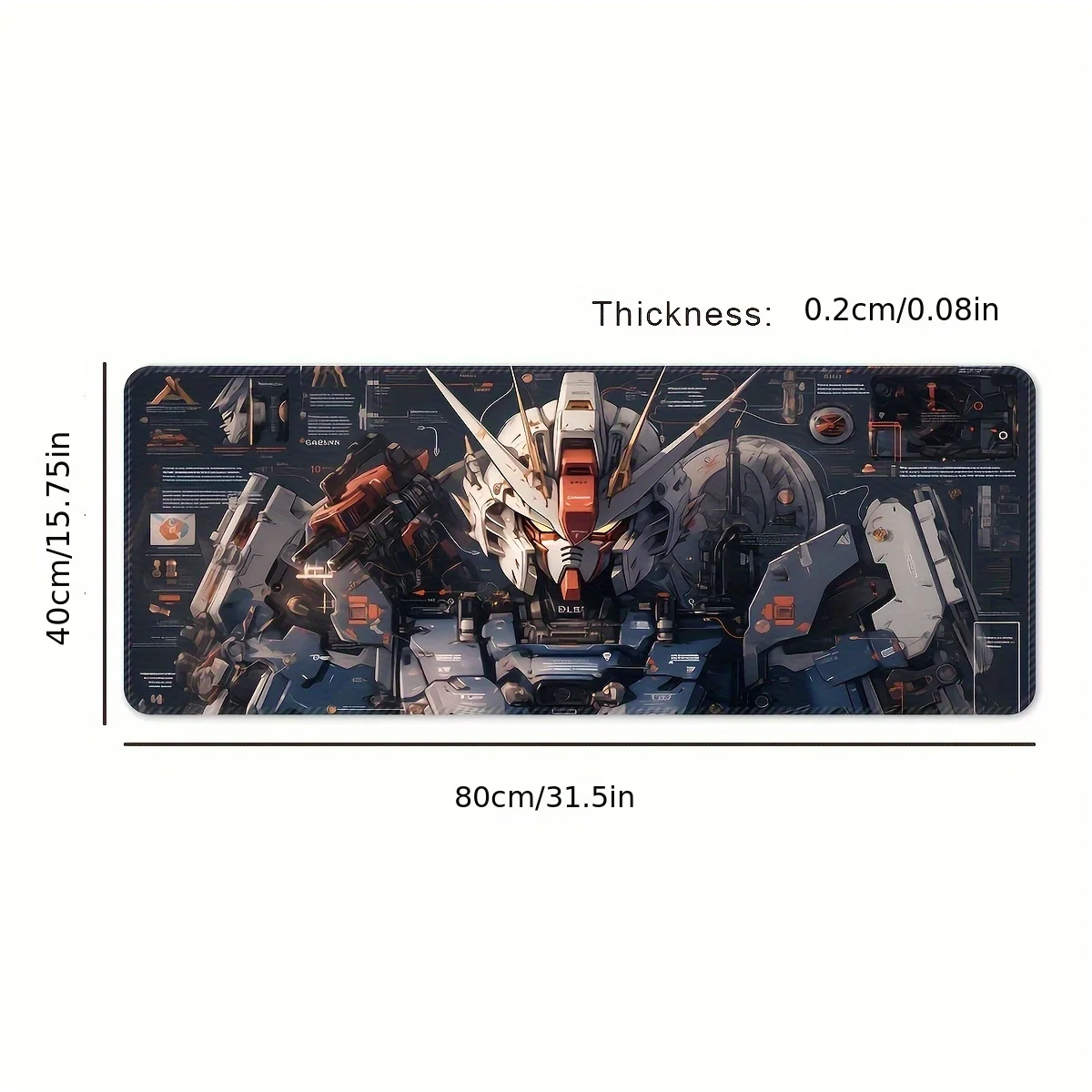 Большой моющийся нескользящий резиновый коврик для мыши с прецизионным