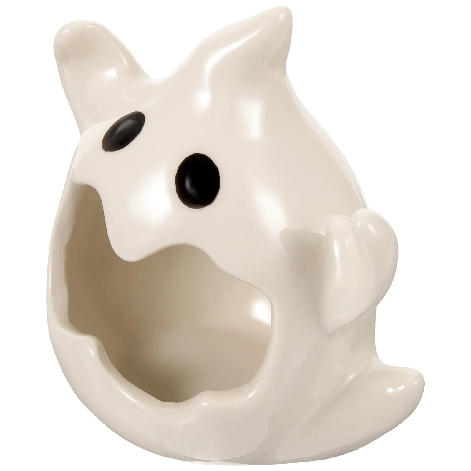 

Decor Ghost Shape Holder Ceramics Tealight Candlestick Party